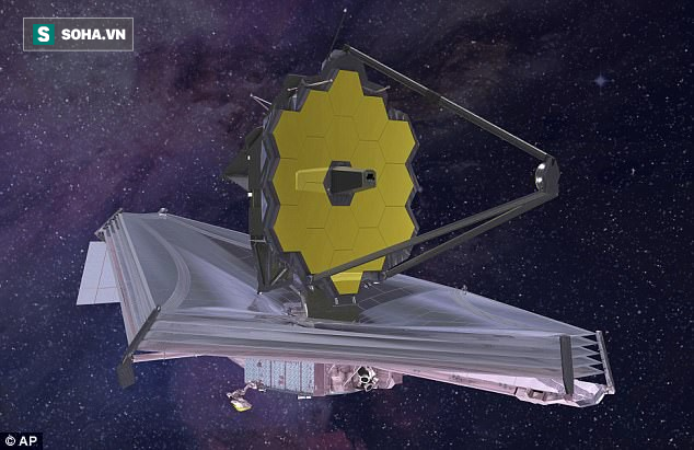 
Kính viễn vọng không gian James Webb khi hoàn thành. Ảnh: AP
