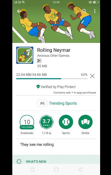 Rolling Neymar: Tựa game giải trí đơn giản đả kích thói ăn vạ của Neymar - Ảnh 1.