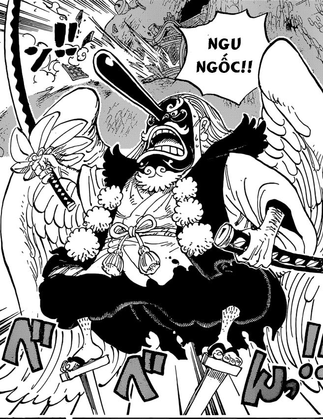 One Piece 911 Sự Xuất Hiện Của Tengu Va Truyện Cổ Tich Momotarou Cậu Be Quả đao