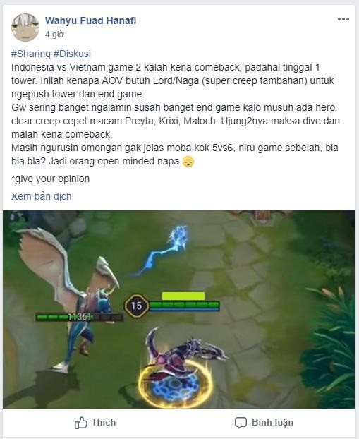 Liên Quân Mobile: Thua đau Việt Nam, fan Indonesia mong game có thêm Rồng - Ảnh 2.
