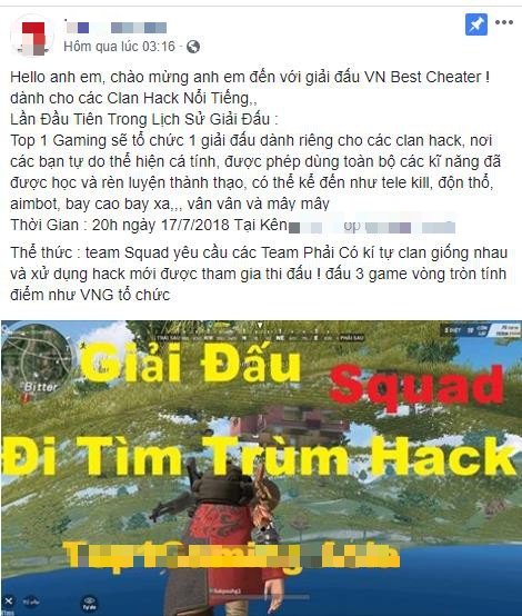 Thanh niên max rảnh, tự tổ chức giải đấu dành riêng cho hack trong game - Ảnh 1.