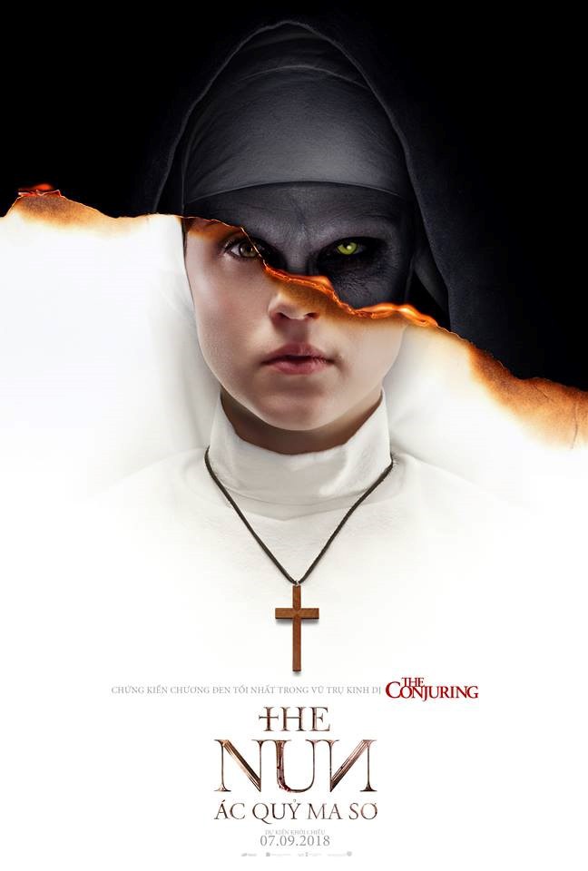 Rợn tóc gáy với ánh mắt Valak trong Poster mới của The Nun