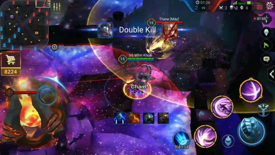 Màu sắc cảnh vật như cây, bụi cỏ sẽ chuyển từ xanh lá sang tím.