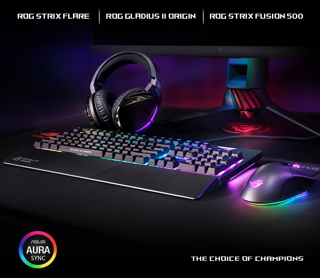 Loạt gaming gear, màn hình chiến game cực chất của Asus chính thức có