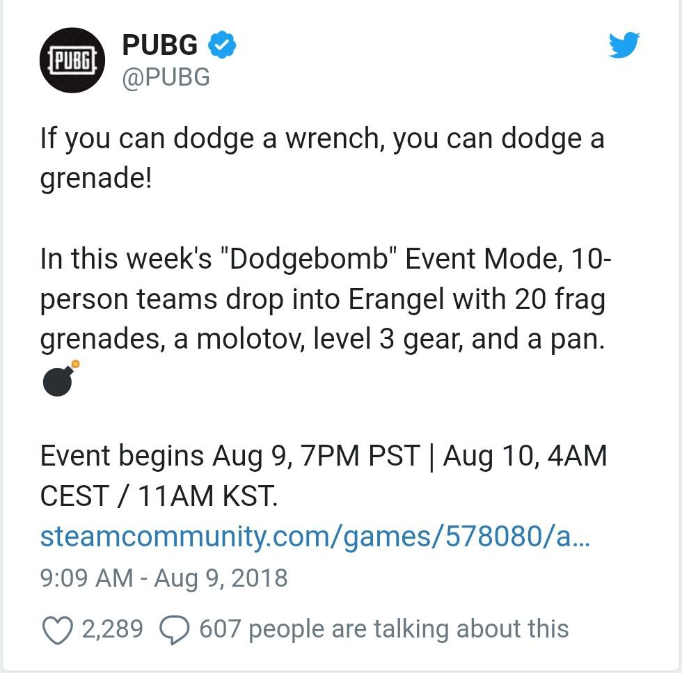 Chi tiết về chế độ chơi ném bom, phi chảo siêu hấp dẫn của PUBG - Ảnh 1. Chi tiết về chế độ chơi ném bom, phi chảo siêu hấp dẫn của PUBG - Ảnh 1.