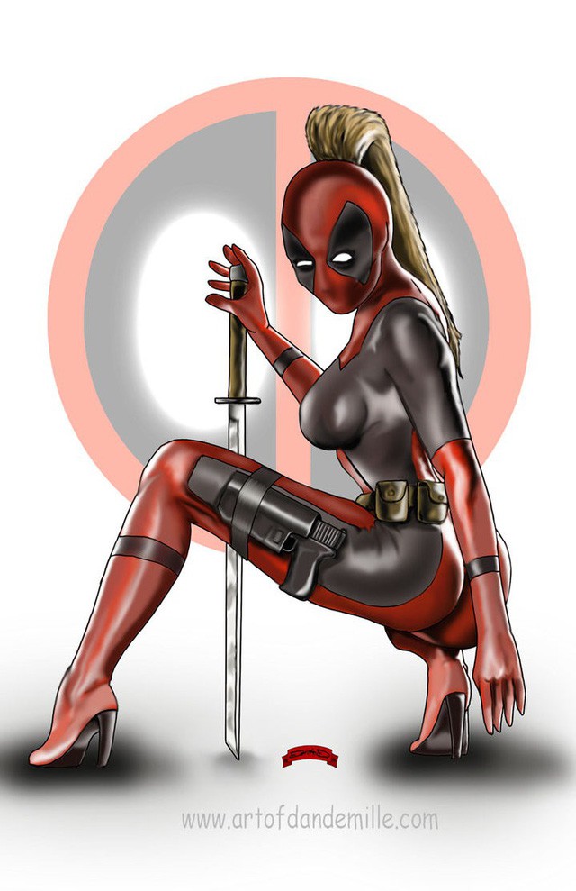 Lác mắt với phiên bản nữ của Deadpool, cũng sexy gợi cảm đâu kém nữ anh hùng nào - Ảnh 3.