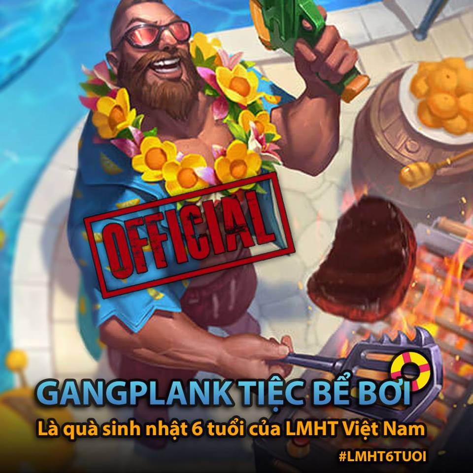Chính thức: Game thủ Việt được nhận miễn phí trang phục Gangplank Tiệc Bể Bơi mừng sinh nhật LMHT - Ảnh 2.