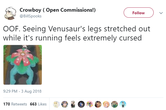 Pokemon Lets Go làm gì mà chân Venusaur lại dài như quái vật thế kia? - Ảnh 2.
