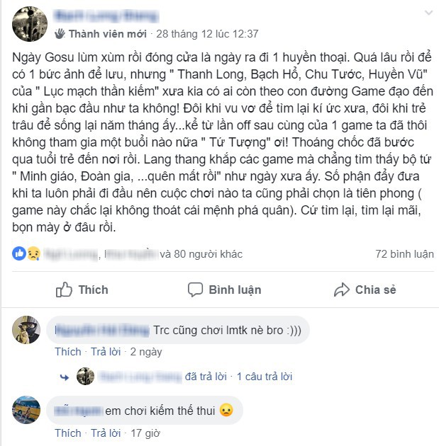 Vì sao hàng trăm game thủ kỳ cựu TLBB, VLTK, MU quay sang hóng Cẩm Y Vệ chứ không phải bom tấn nào khác? - Ảnh 11.