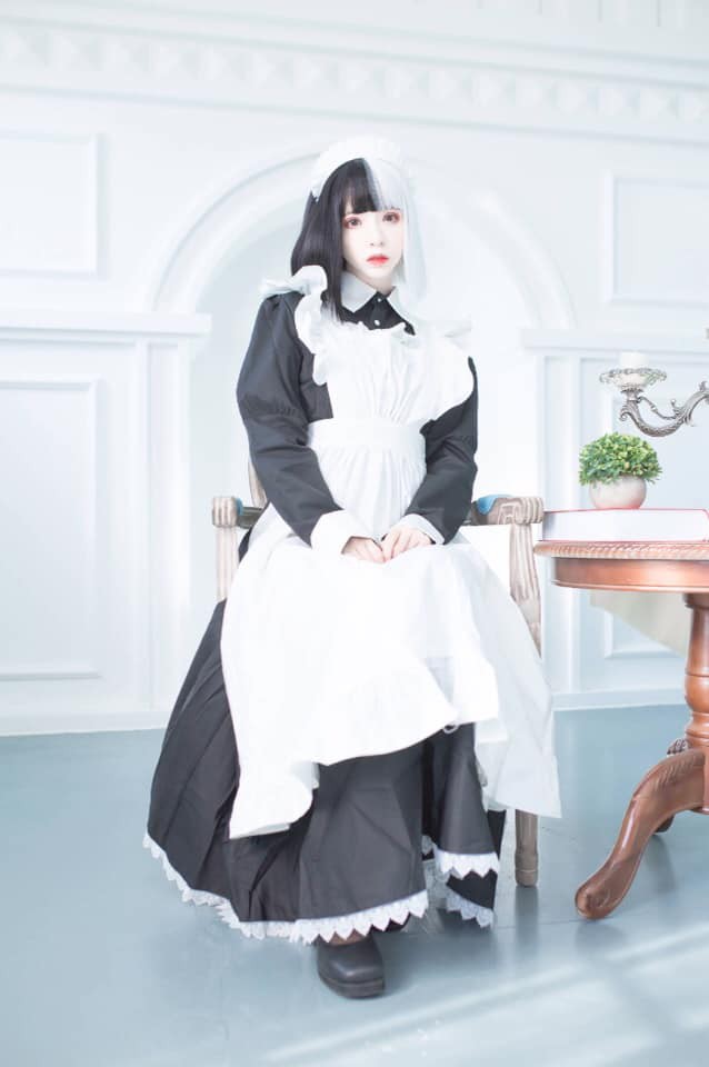 Bộ ảnh tuyệt đẹp về cô gái tóc đen - trắng trong trang phục nàng hầu - Ảnh 10.