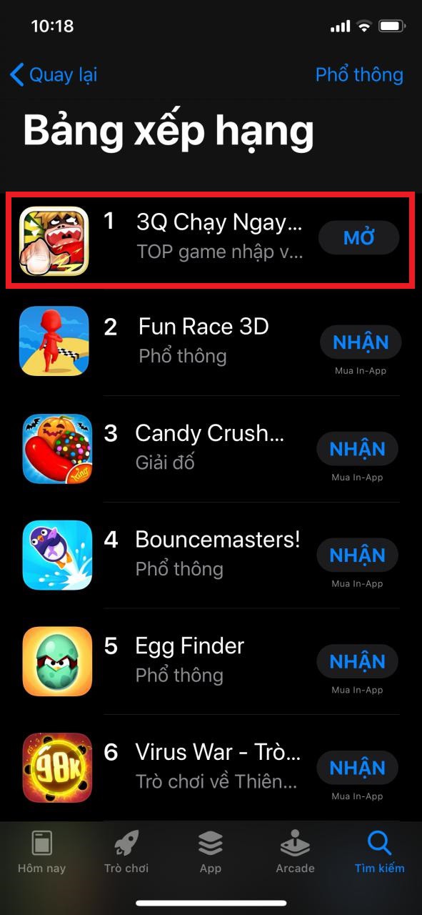 Không hổ danh game “bo cua tổ lái” vui nhất Quý 4, 3Q Chạy Ngay Đi chính thức bứt phá lên Top 1 BXH App Store và CH Play - Ảnh 4.