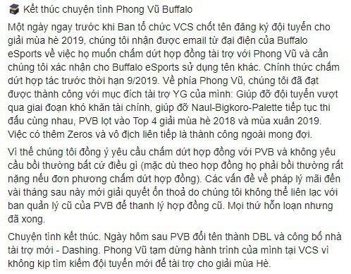 LMHT: Nhà tài trợ Phong Vũ nhắc nhẹ chuyện xưa, bóc mẽ Buffalo liên tục lật kèo, thiếu uy tín - Ảnh 3.