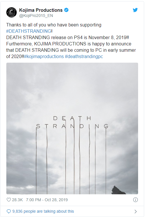 Bom tấn Death Stranding xác nhận sẽ ra mắt trên PC - Ảnh 2.