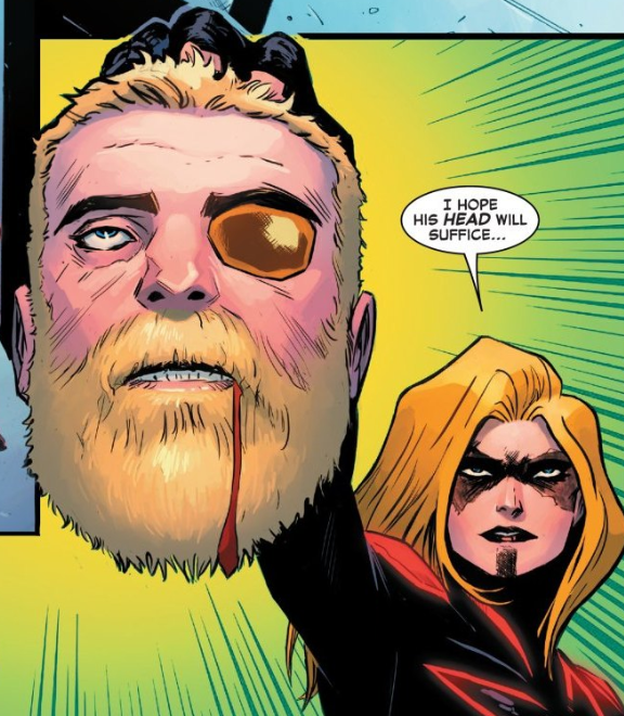 Tin sốc: Captain Marvel hắc ám vừa... vặt đầu của thần Thor? - Ảnh 9.