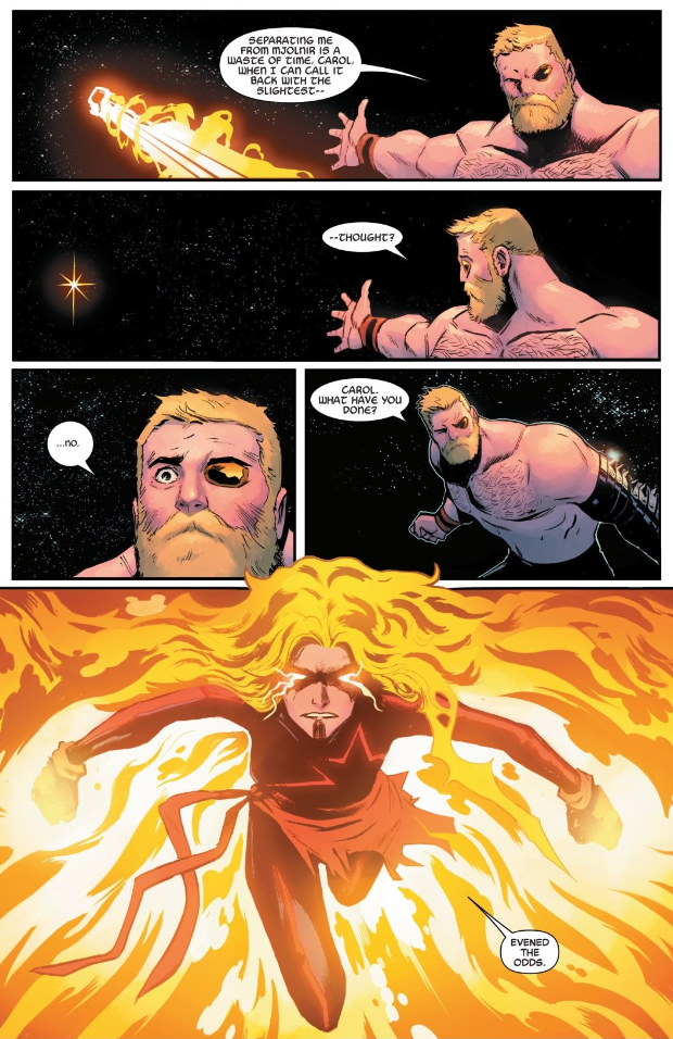 Tin sốc: Captain Marvel hắc ám vừa... vặt đầu của thần Thor? - Ảnh 8.