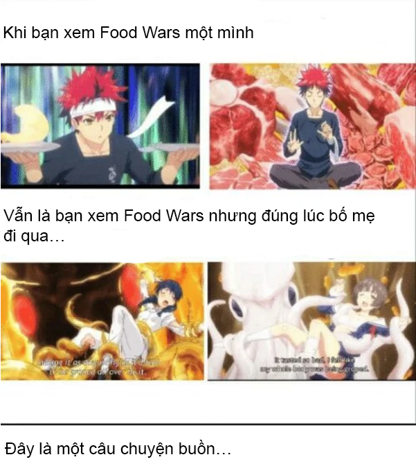 Không thể nhịn cười với loạt meme về Food Wars: Shokugeki no Soma mà chỉ “fan cứng” mới hiểu được - Ảnh 5.