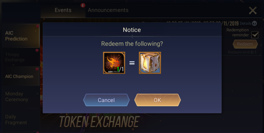 Liên Quân Mobile: Cận cảnh quá trình đổi Huy hiệu lấy Rương skin AIC hoàn toàn FREE - Ảnh 2. Liên Quân Mobile: Cận cảnh quá trình đổi Huy hiệu lấy Rương skin AIC hoàn toàn FREE - Ảnh 2.