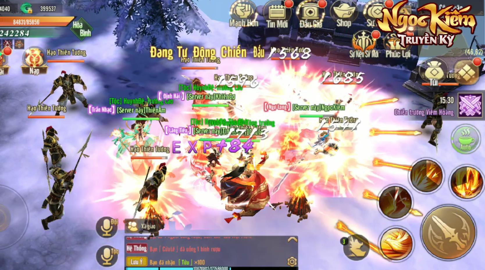 Mục kích diệt Boss đốt lửa trại, uống rượu X2 EXP đậm chất võ lâm trong Ngọc Kiếm Truyền Kỳ - Ảnh 1. Mục kích diệt Boss đốt lửa trại, uống rượu X2 EXP đậm chất võ lâm trong Ngọc Kiếm Truyền Kỳ - Ảnh 1.