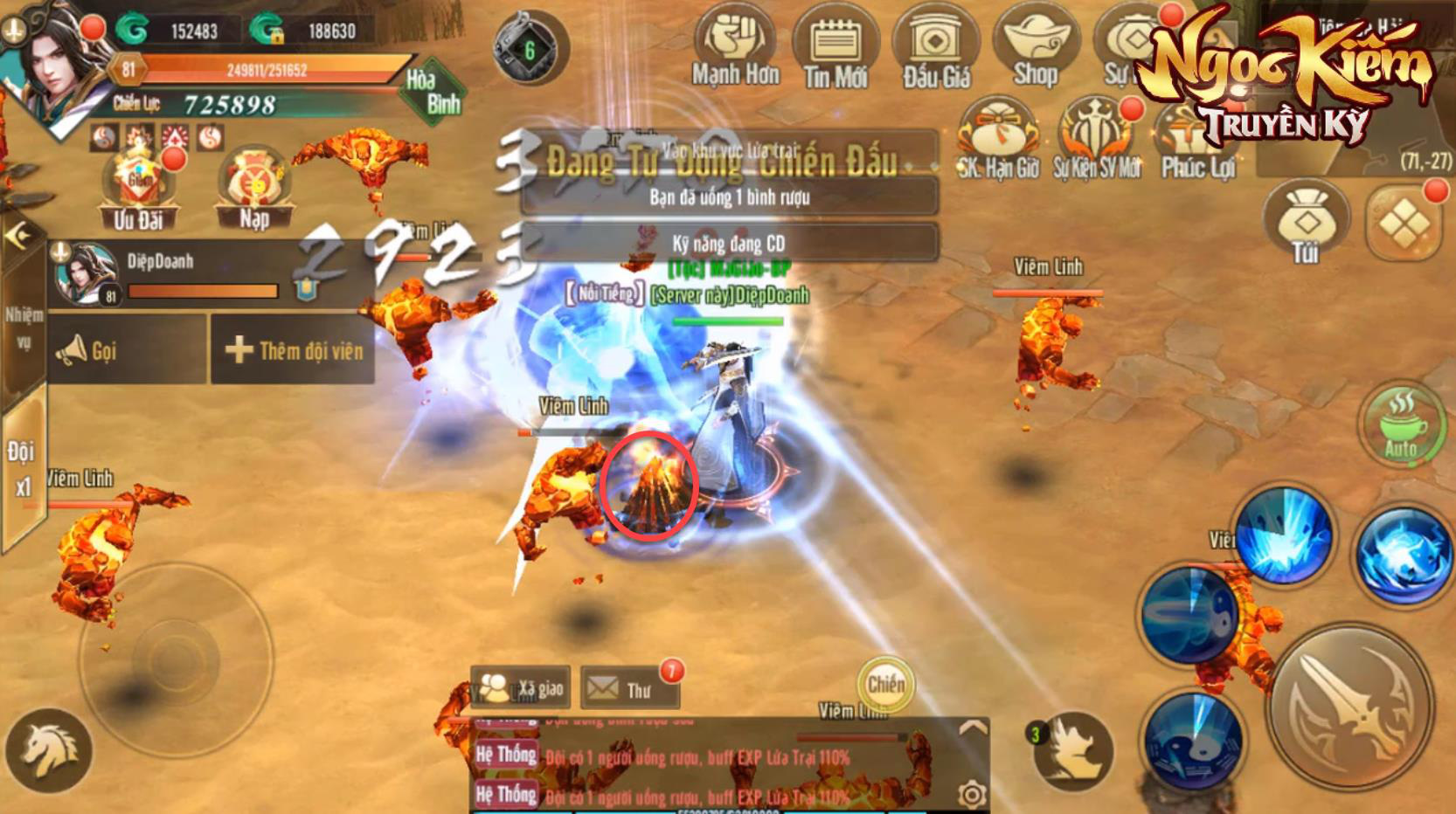 Mục kích diệt Boss đốt lửa trại, uống rượu X2 EXP đậm chất võ lâm trong Ngọc Kiếm Truyền Kỳ - Ảnh 4. Mục kích diệt Boss đốt lửa trại, uống rượu X2 EXP đậm chất võ lâm trong Ngọc Kiếm Truyền Kỳ - Ảnh 4.