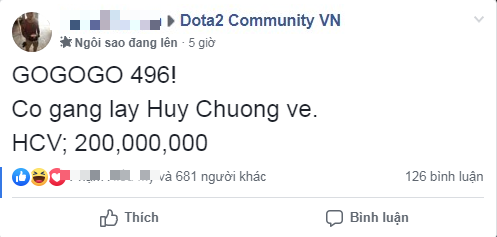 DOTA 2: Cộng đồng treo thưởng 200 triệu nếu 496 Gaming đoạt Huy Chương Vàng SEA Games 30 - Ảnh 2.