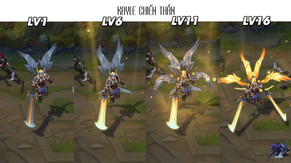 [LMHT] Soi tận mắt 4 dạng nâng cấp của Kayle với tất cả các trang phục: Skin nào cũng đẹp đến rụng rời - Ảnh 4.