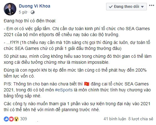 Hàng loạt bộ môn Esports sẽ được đưa vào danh mục thi đấu chính thức tại SEA GAMES 2021 tổ chức tại Việt Nam? - Ảnh 1.