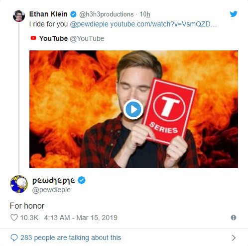 Bị dọa giết bởi fan của T-Series, Youtuber ngay lập tức đáp trả bằng cách kêu gọi fan ủng hộ Pewdiepie - Ảnh 4.