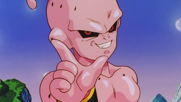 Dragon Ball Z - Saga Majin Buu - Majin Buu Gordo Acumula Maldade E Lib