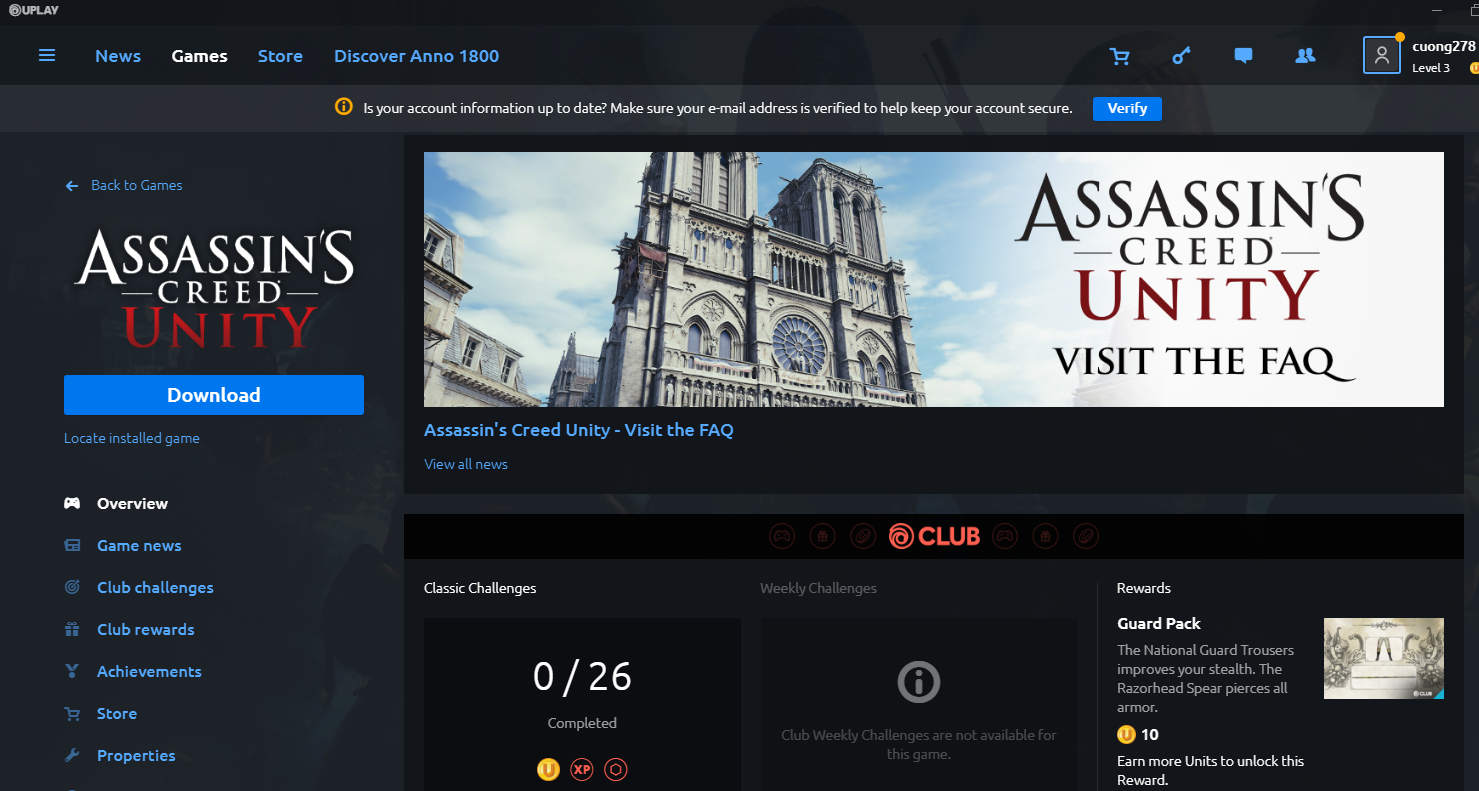 Hướng dẫn chi tiết tải game Assassin's Creed: Unity miễn phí 100%