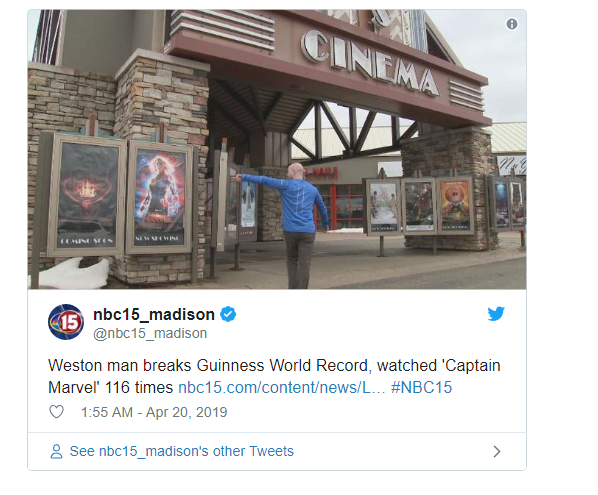 Có ai như anh chàng này không? Xem Captain Marvel tận 116 lần ghi luôn tên vào sách kỷ lục Guinness - Ảnh 2.