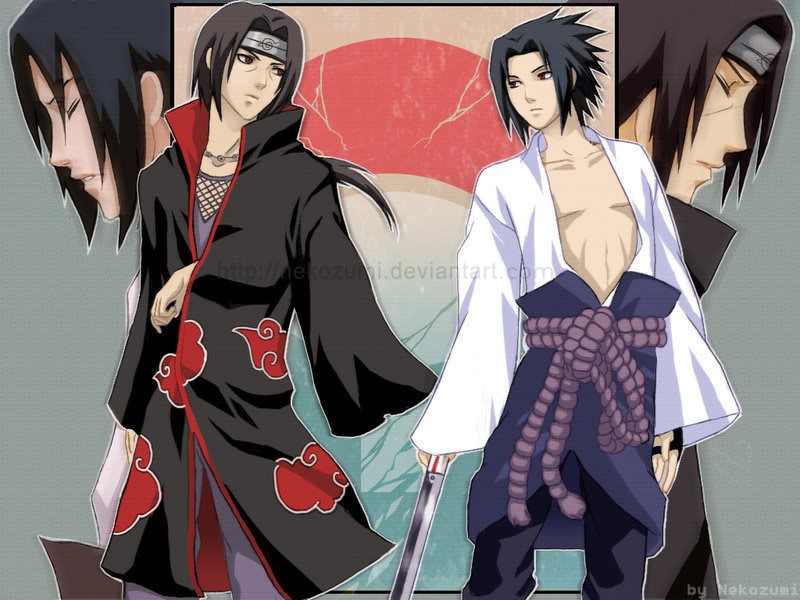 Itachi và Sasuke là hai nhân vật quan trọng trong câu chuyện Naruto Shippuuden với tình huống anh em đấu đá không khoan nhượng. Xem bức ảnh này để có cái nhìn sâu sắc về mối quan hệ giữa hai người.