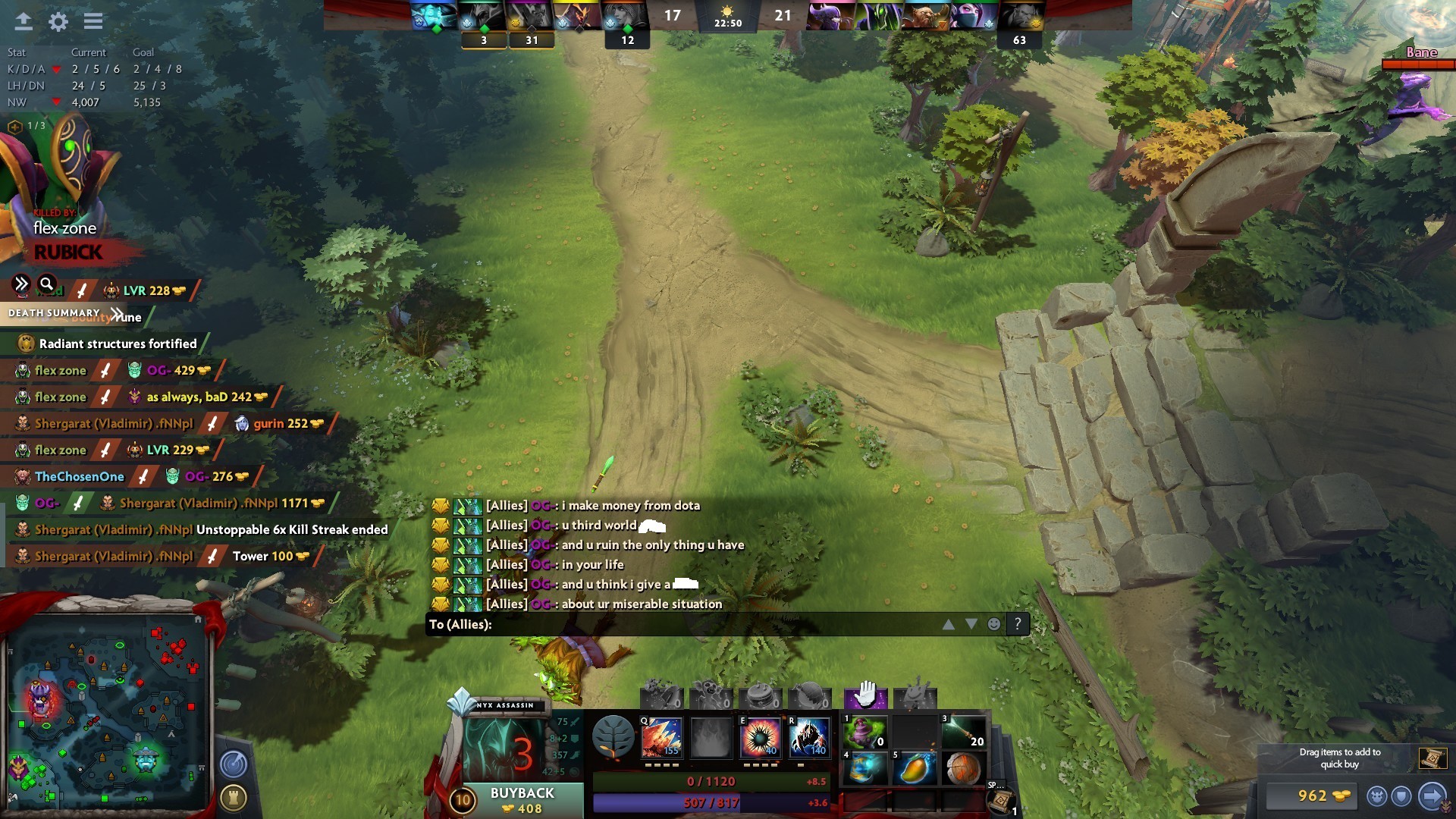 Dota 2 Cố Tinh Pha Game Một Thanh Nien Bị Nha Vo địch Ti8 Chửi Khong Trượt Phat Nao