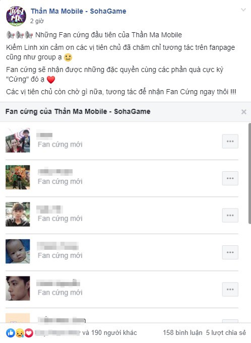 Hóng game dài cổ, hàng trăm tài khoản Facebook bất ngờ lên “fan cứng” lúc nào không hay - Ảnh 1.