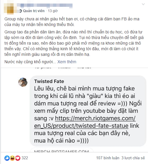 LMHT: Khoe tượng hàng fake nhưng vẫn tỏ ra chanh sả, thanh niên bị cả cộng đồng xúm vào bóc phốt - Ảnh 5.