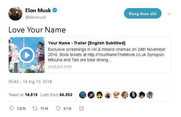 Có thể bạn chưa biết: tỷ phú Elon Musk cũng là fan ruột của anime! - Ảnh 4.