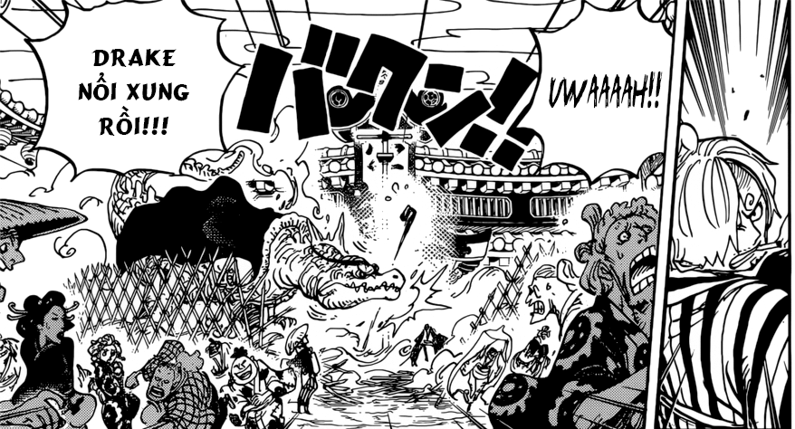 Spoiler One Piece 945 Queen Hoa Khủng Long Cổ Dai Nhưng Vẫn ăn Hanh Bởi Big Mom