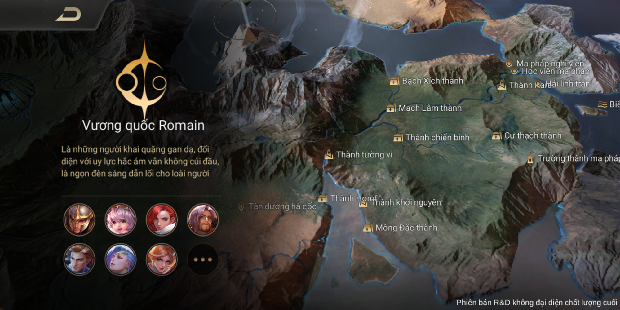 Cảm nhận sự khác biệt khi xem những hình ảnh map Runeterra của LMHT Liên Quân Mobile. Với các vùng đất đầy tính hệ thống hóa, lối chơi chiến thuật cực kì tinh tế và đội ngũ tay đua đầy tài năng, sẽ khiến bạn cảm thấy như mình đang bước vào một trận đấu chưa bao giờ thấy.