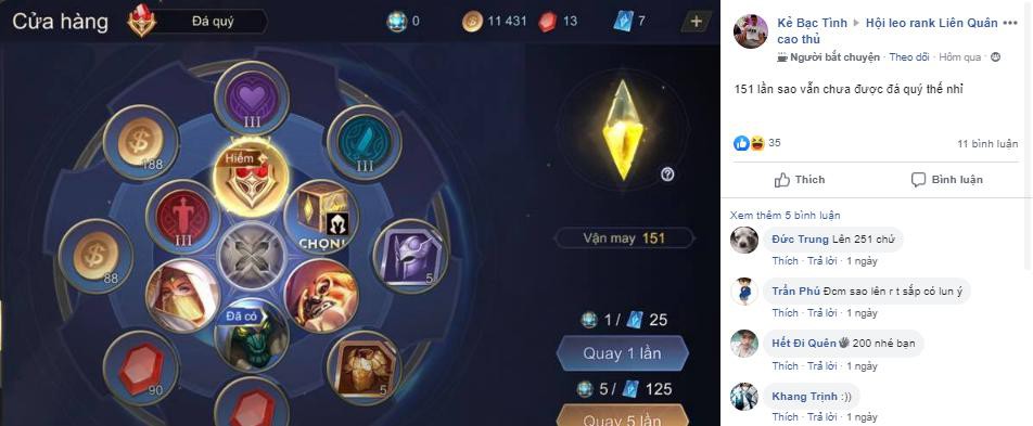 Liên Quân Mobile: Game thủ đồng loạt bóc phốt Garena vì quay hơn 151 lần không ra Đá Quý - Ảnh 9.