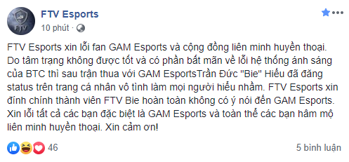 LMHT: Thua đau GAM Esports, tuyển thủ FTV lại dính phốt vạ miệng ám chỉ Ban tổ chức VCS thiên vị - Ảnh 7.