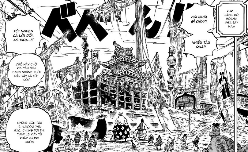 One Piece 951 Kaido đọ Vũ Khi Với Big Mom Khiến Bầu Trời Tren đảo Onigashima Như Tach Ra Lam đoi