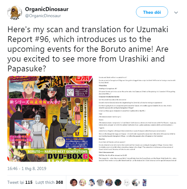 Anime Boruto officially confirms the return of Urashiki Otsutsuki - the person with the best ability to `steal` chakra in the series