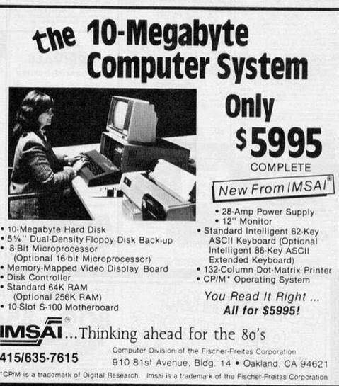 Choáng với quả siêu máy tính thập niên 80: Ổ cứng 10MB, RAM 64K bán giá hơn 150 triệu - Ảnh 1.