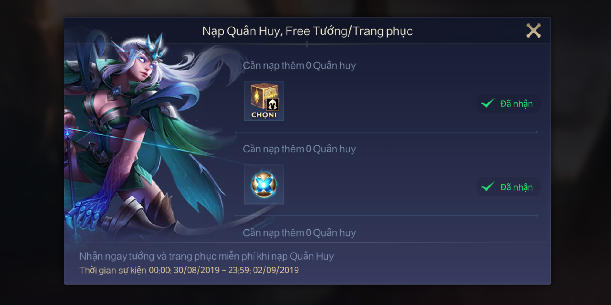 Liên Quân Mobile: Tổng hợp 4 cách nhận FREE tướng dịp Quốc khánh 2/9 hết sức đơn giản - Ảnh 2. Liên Quân Mobile: Tổng hợp 4 cách nhận FREE tướng dịp Quốc khánh 2/9 hết sức đơn giản - Ảnh 2.