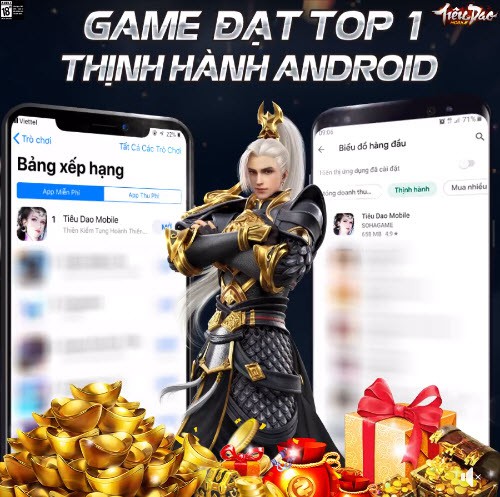 Đúng là không thể đùa với độ hung hãn của fan kiếm hiệp: Tiêu Dao Mobile chính thức chiếm Top 1 cả CH Play lẫn App Store - Ảnh 1.