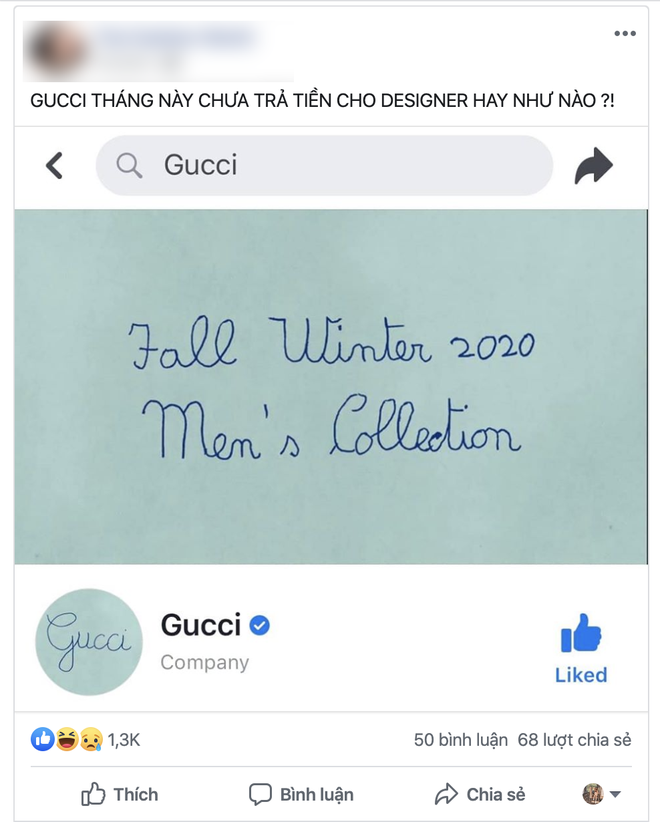 Gucci “chơi lầy” treo avatar và cover viết nguệch ngoạc, dân tình bình luận: Chắc designer nghỉ Tết rồi! - Ảnh 4.