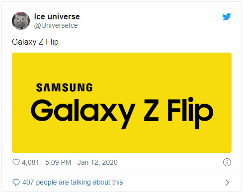 Smartphone màn hình gập vỏ sò của Samsung sẽ có tên Galaxy Z Flip - Ảnh 2.