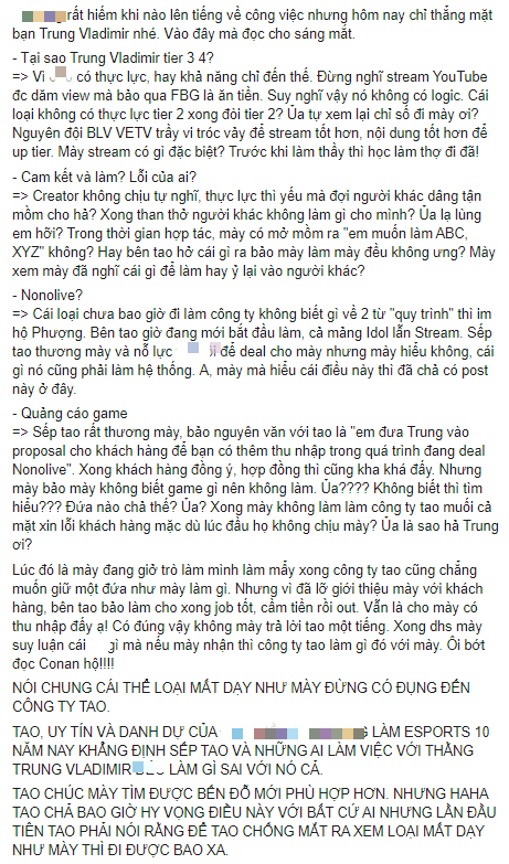 Thành viên mới của SBTC - Trung Vladimir mở hàng drama năm mới: tố công ty quản lý cũ chèn ép bằng hợp đồng giả - Ảnh 3.