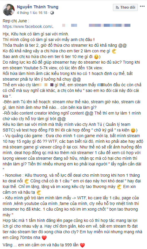 Thành viên mới của SBTC - Trung Vladimir mở hàng drama năm mới: tố công ty quản lý cũ chèn ép bằng hợp đồng giả - Ảnh 4.