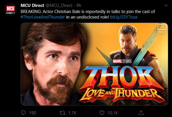 Marvel đang tích cực lôi kéo Batman huyền thoại Christian Bale về đội Thor: Love and Thunder - Ảnh 2.