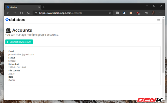 Quản lý cùng lúc nhiều tài khoản Google Drive với Databox - Ảnh 7.
